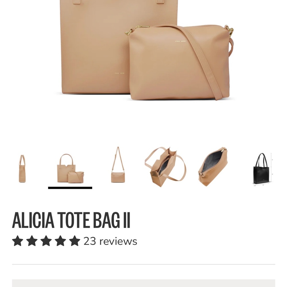 Pixie Mood Tan Tote Bag Set